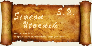 Simeon Utornik vizit kartica